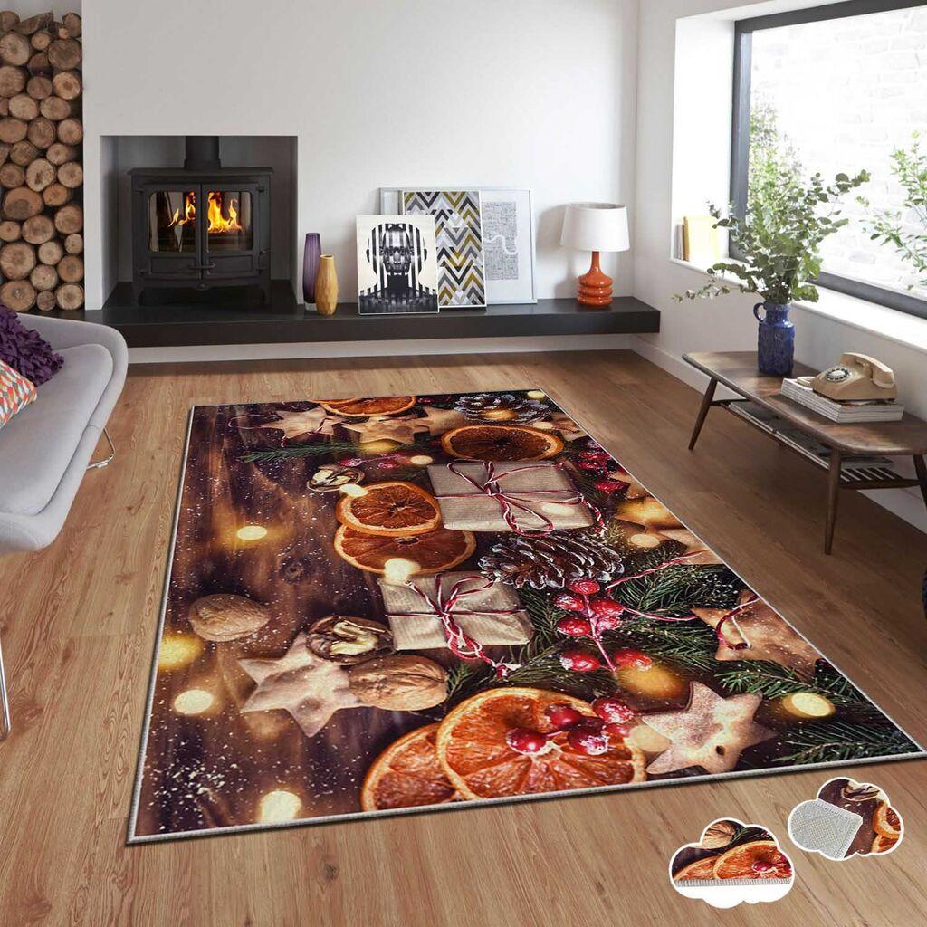 Conceptum Hypnose Tepih sa novogodišnjim motivima Asr-Crpt-28, Pravougaoni, 80 x 140 cm, Šareni