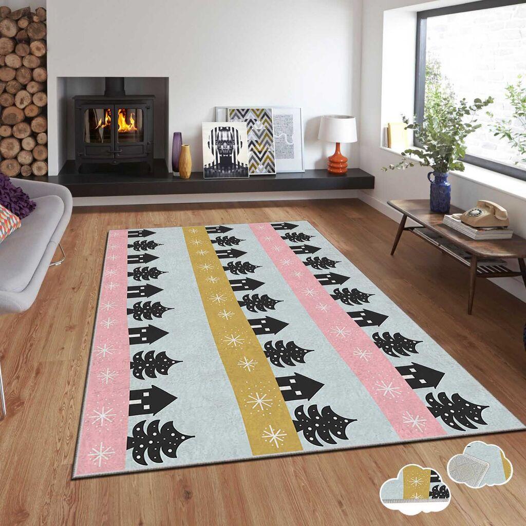 Conceptum Hypnose Tepih sa novogodišnjim motivima Asr-Crpt-36, Pravougaoni, 80 x 140 cm, Šareni
