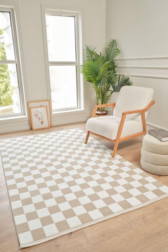 Conceptum Hypnose Tepih Moderno 3333, Pravougaoni, 80 x 150 cm, Krem-bež