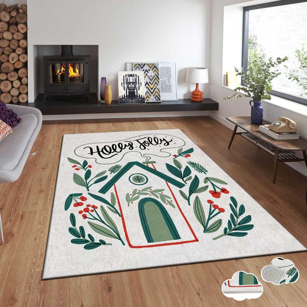 Conceptum Hypnose Tepih sa novogodišnjim motivima Asr-Crpt-56, Pravougaoni, 80 x 140 cm, Šareni