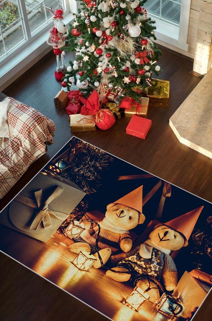 Conceptum Hypnose Tepih sa novogodišnjim motivima Chr_15, Pravougaoni, 100 x 140 cm, Šareni