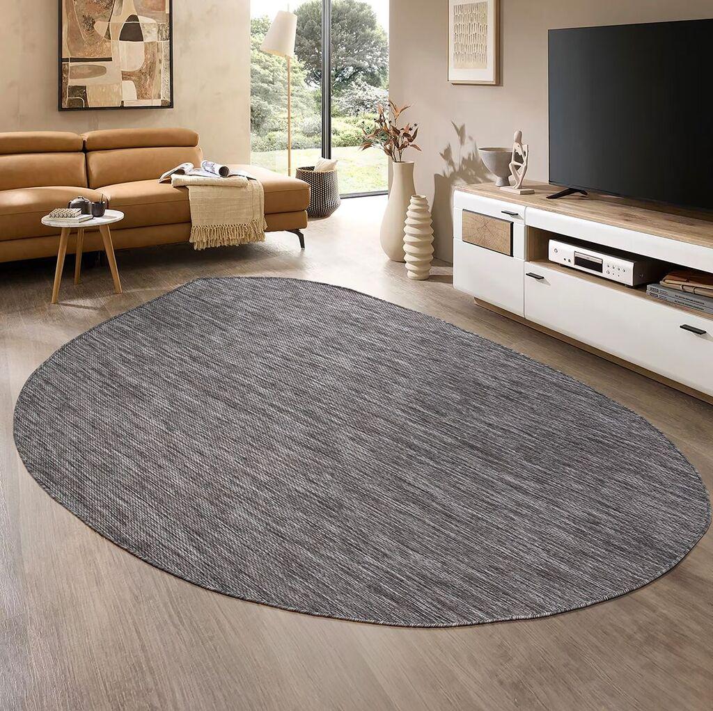 Conceptum Hypnose Tepih Tema 9035, Ovalni, 120 x 180 cm, Sivi