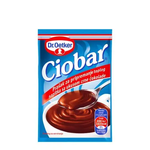 Dr. Oetker Topla čokolada Ciobar, Crna, 25g