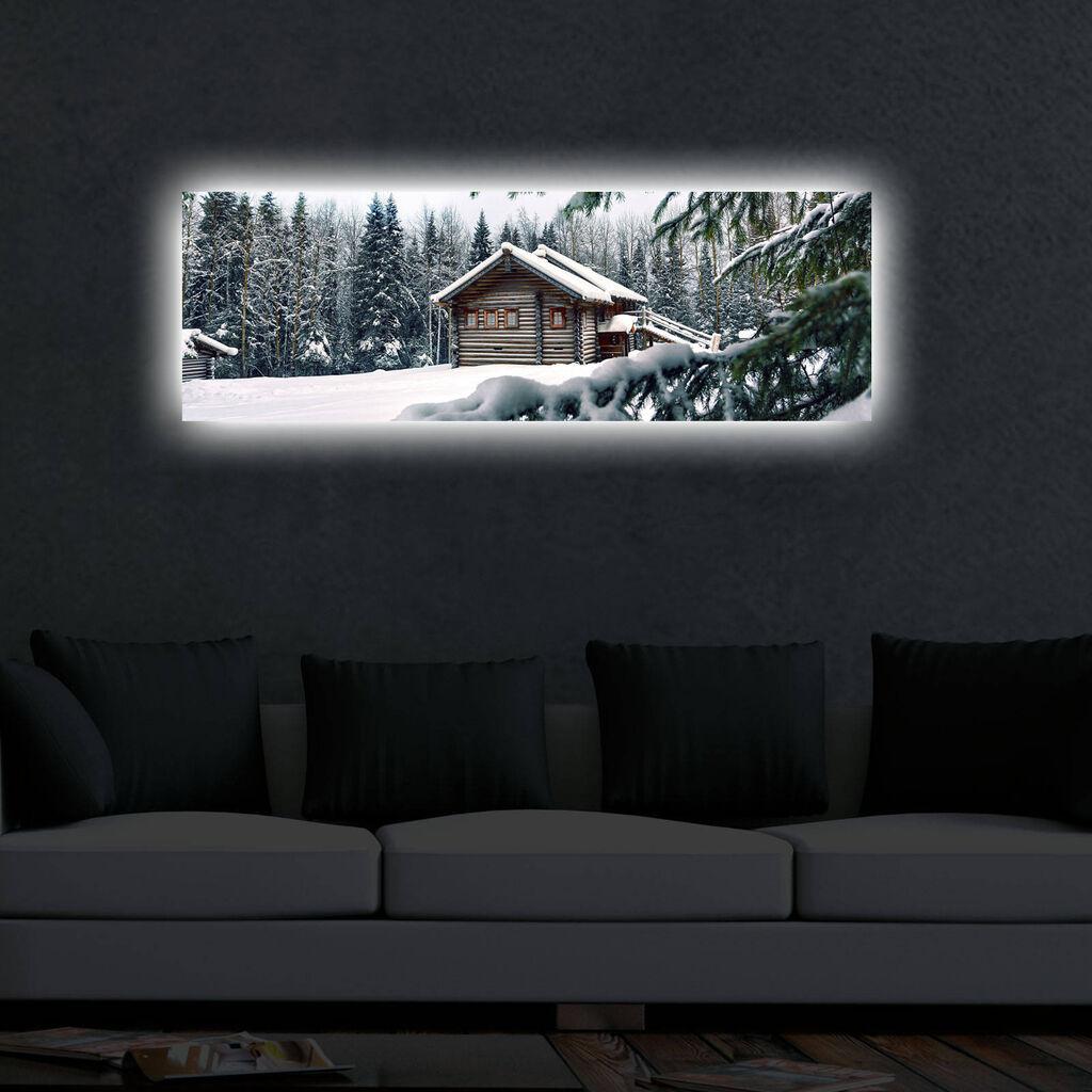 Wallity Slika sa LED osvetljenjem 3090DACT-34, 30x90 cm