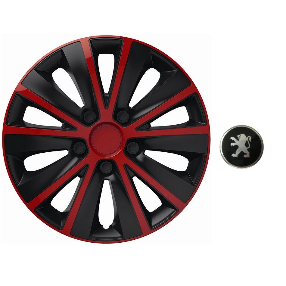 Ratkapne za Peugeot Rapid Red & Black, 15"