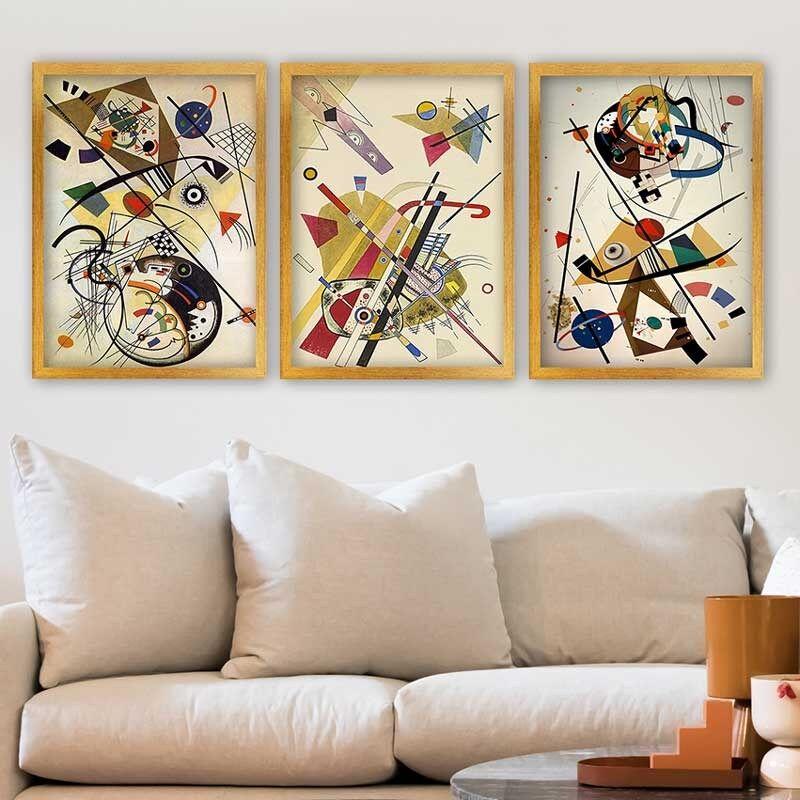 Wallity Set uramljenih slika 3AC_UN2962870, 3 Dela