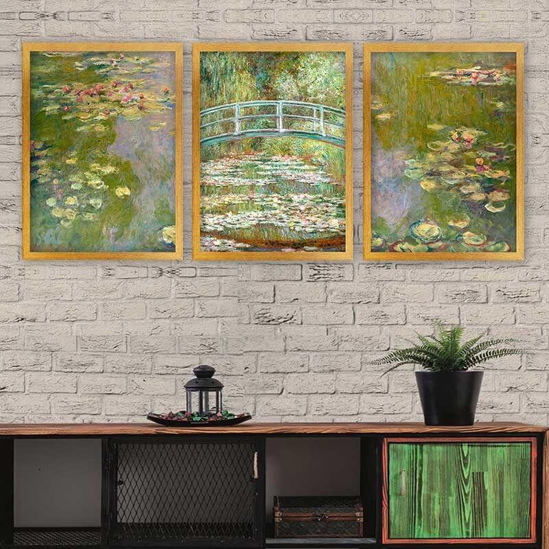 Wallity Set uramljenih slika 3AC_UN2680947, 3 Dela