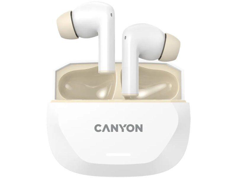 Canyon Bežične bubice Hexagon 7 TWS ANC+ENC Wireless Charge, Bele