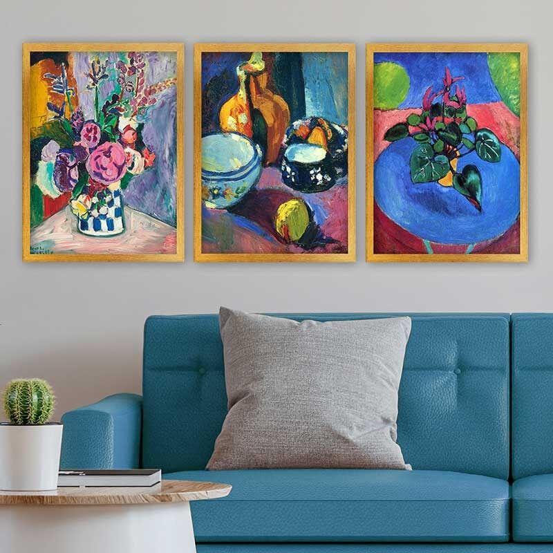Wallity Set uramljenih slika 3AC_UN025540, 3 Dela