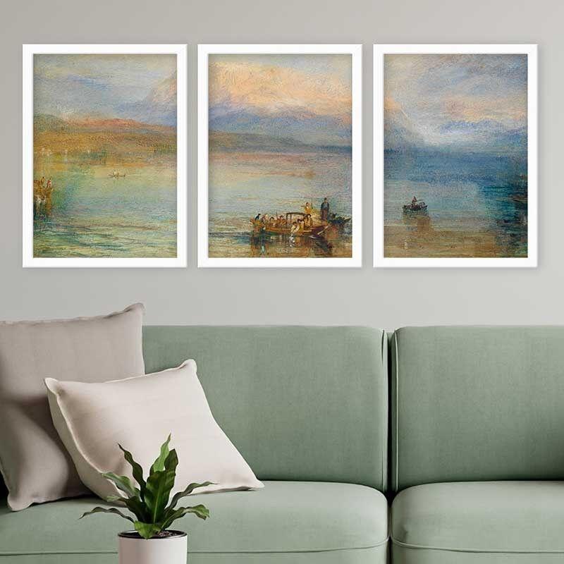 Wallity Set uramljenih slika 3BC_UN54424, 3 Dela