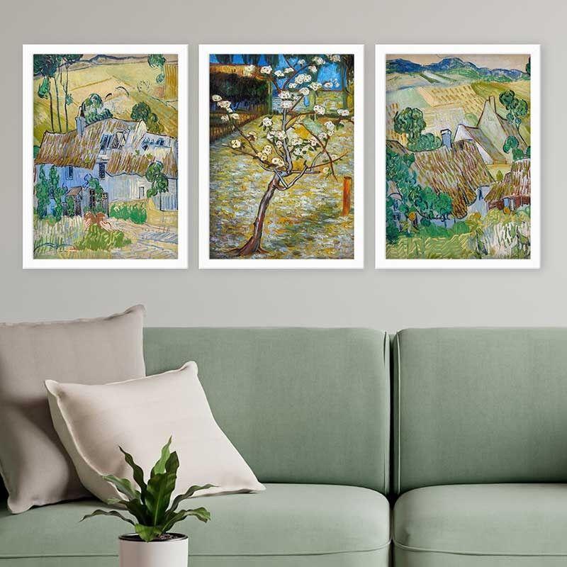 Wallity Set uramljenih slika 3BC_UN256347, 3 Dela