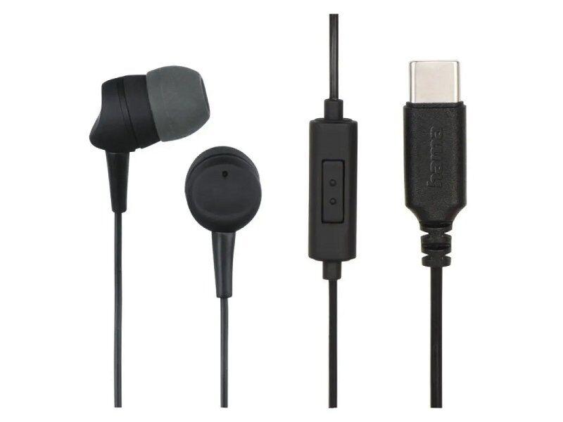 Hama Bubice Sea II, USB-C, 95 dB, Crne