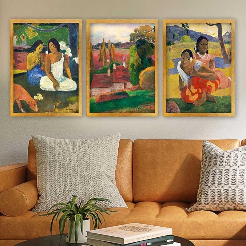 Wallity Set uramljenih slika 3AC_UN1233897, 3 Dela