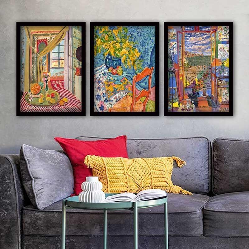 Wallity Set uramljenih slika 3SC_UN1535378, 3 Dela