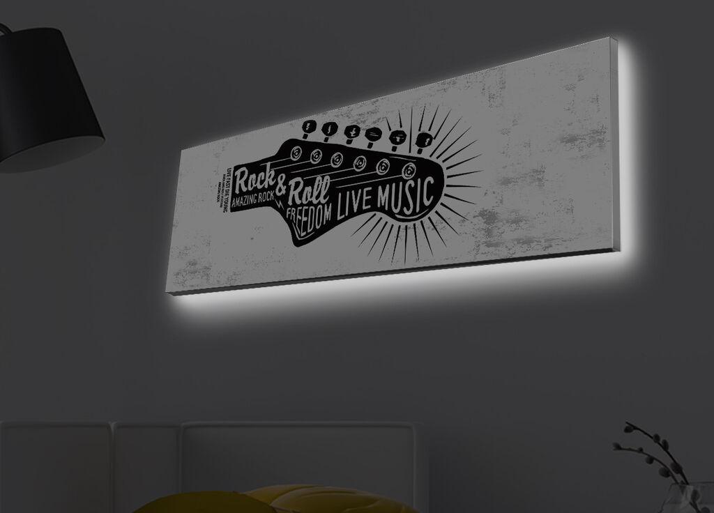 Wallity Slika sa LED osvetljenjem 3090MDACT-002, 30x90 cm