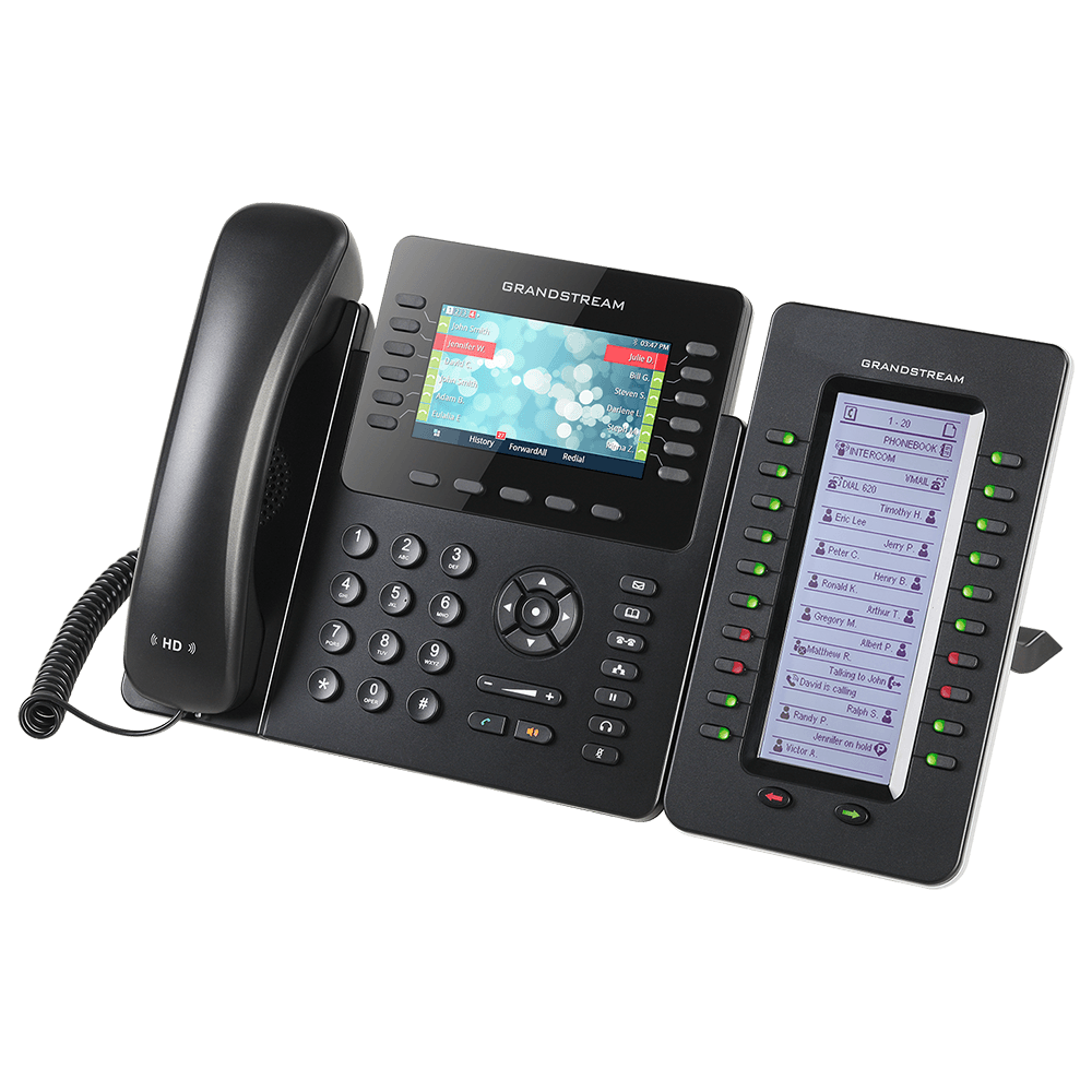 Grandstream USA GXP-2170 IP Telefon Eneterprise, 12-line, 6-SIP VoIP, Crni