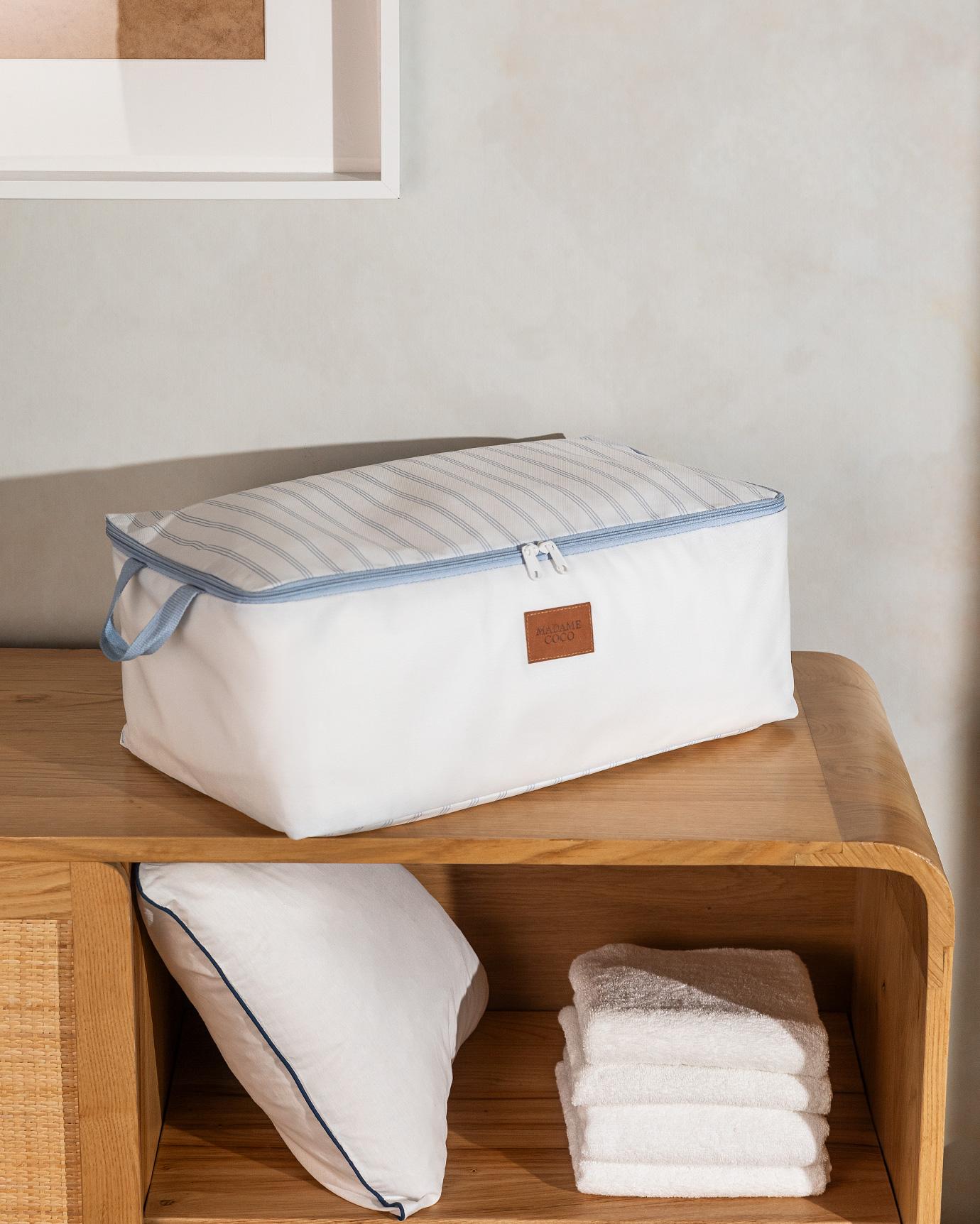 Madame Coco Organizator, 52x28x21cm, Belo-plavi