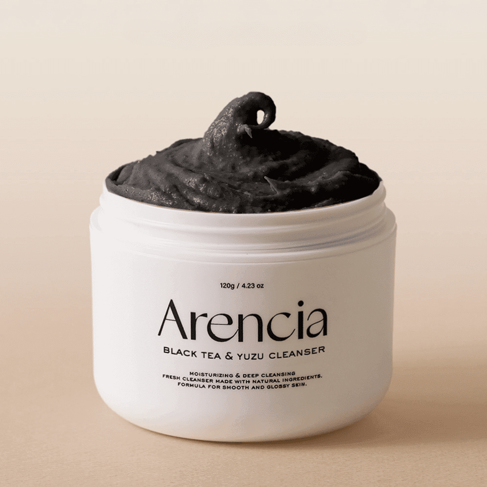 ARENCIA Gel za čišćenje lica Black Tea & Yuzu Rice Mochi Cleanser, 120 g