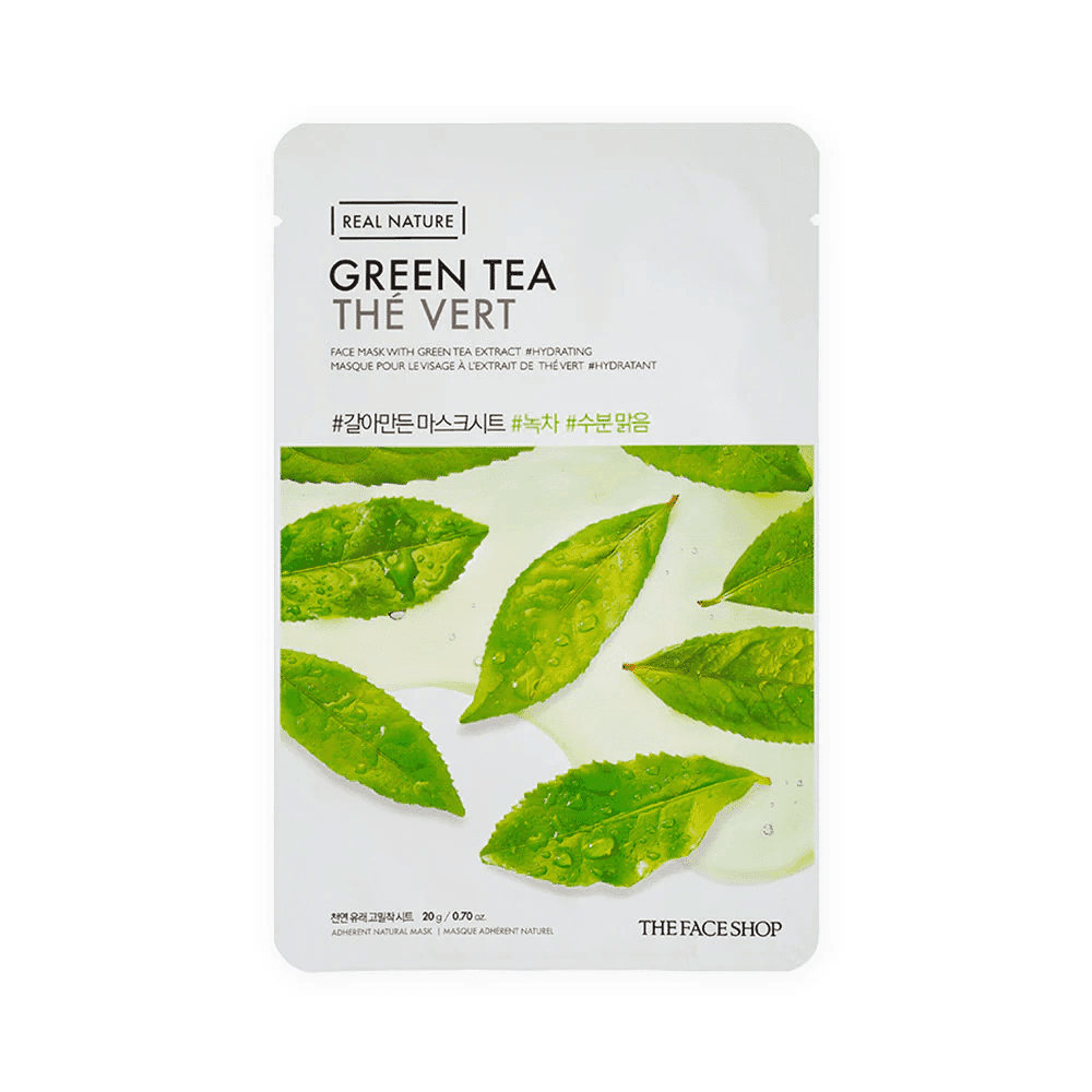 The Face Shop Maska za lice Nature Face Sheet Mask Green Tea, 37 g
