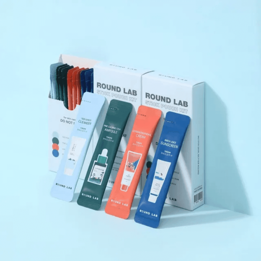 Round Lab Set za negu lica Stick Pouch Kit, 4 komada