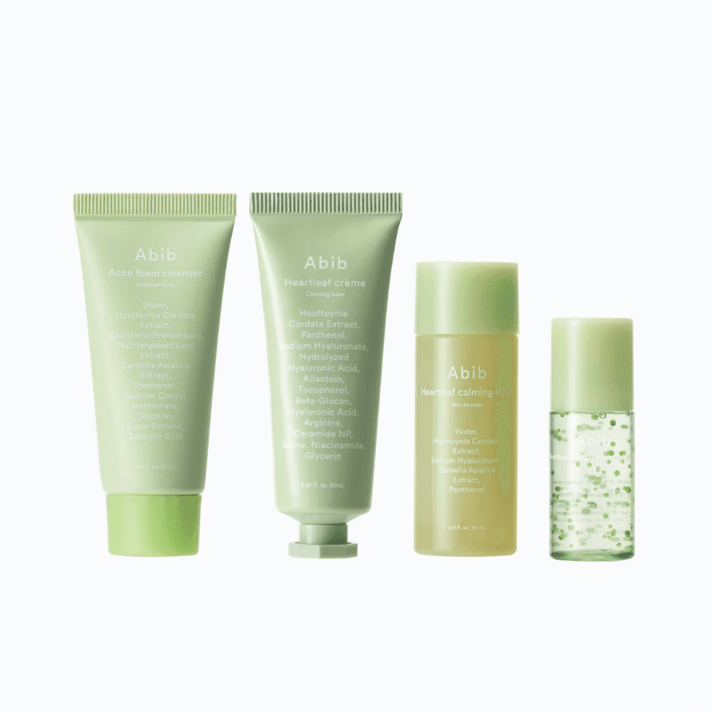 Abib Mini set za negu lica Heartleaf Calming Trial Kit, 4 komada