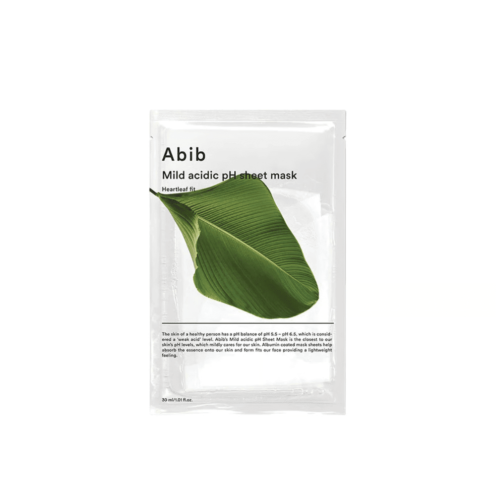 Abib Maska za lice Mild Acidic Ph Sheet Mask Heartleaf Fit, 1 komad