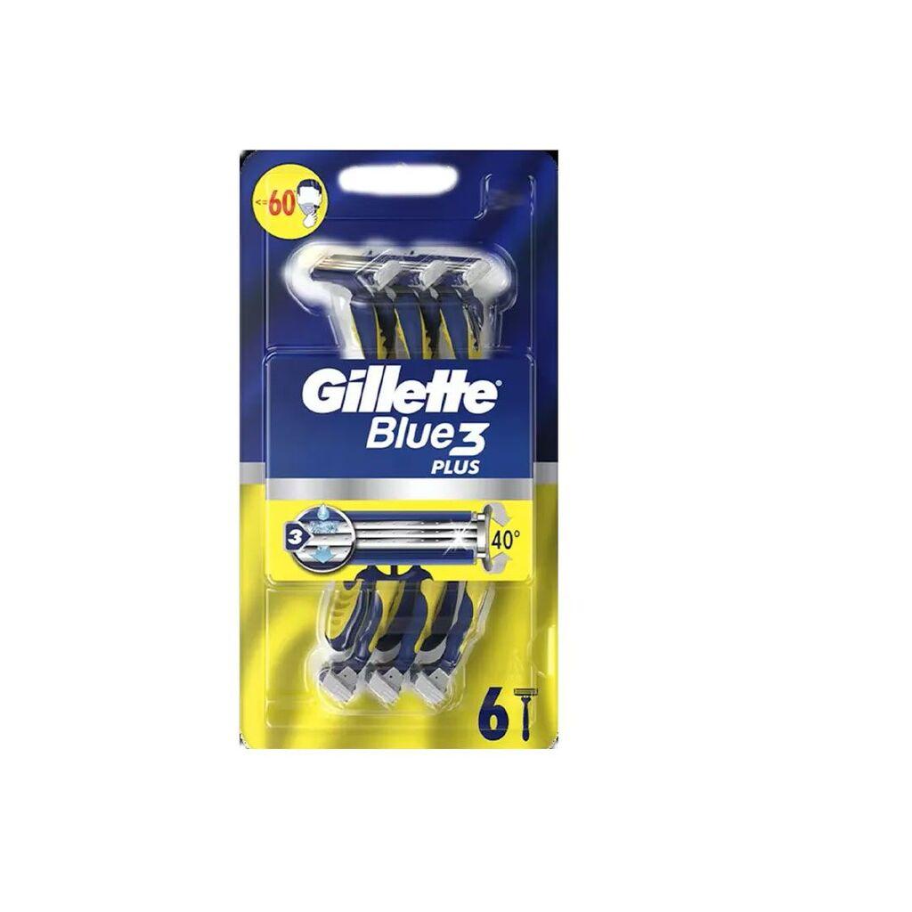 Gillette Blue3 Plus žuti briјači za јednokratnu upotrebu, paket od 6 komada