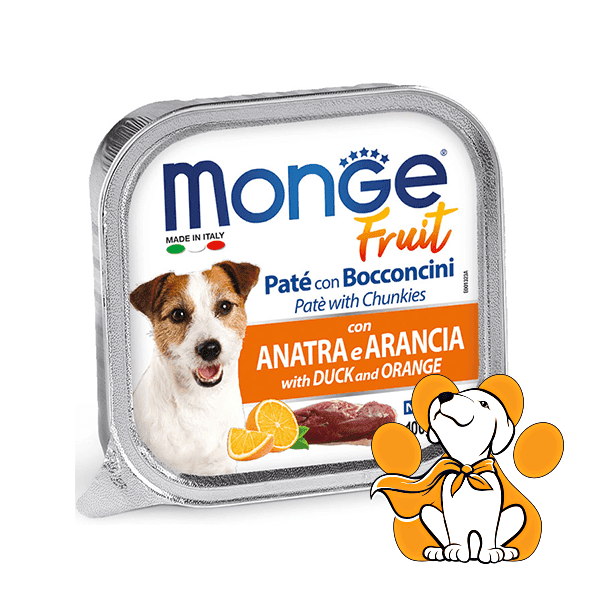 MONGE Pašteta za pse Pačetina i Pomorandža 100g