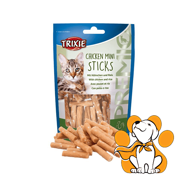 TRIXIE Poslastica za mačke Chicken Mini Sticks 50g