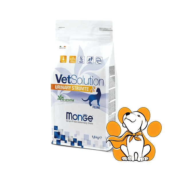 MONGE VETSOLUTION Medicinska hrana za mačke bez žitarica Urinary Struvite 1.5kg