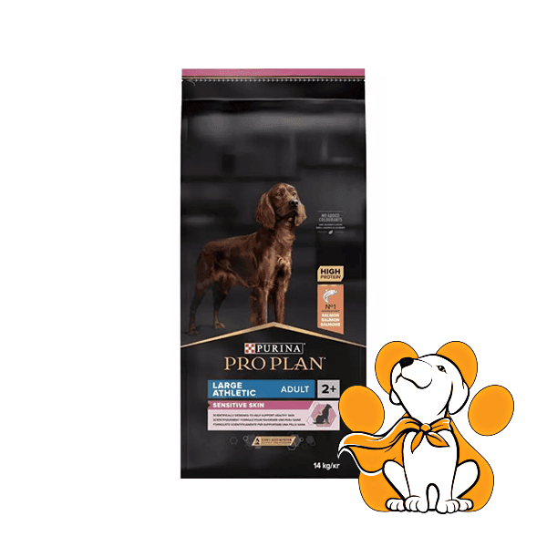 PURINA PRO PLAN Hrana za velike odrasle pse atletske građe sa osetljivom kožom Losos 14kg