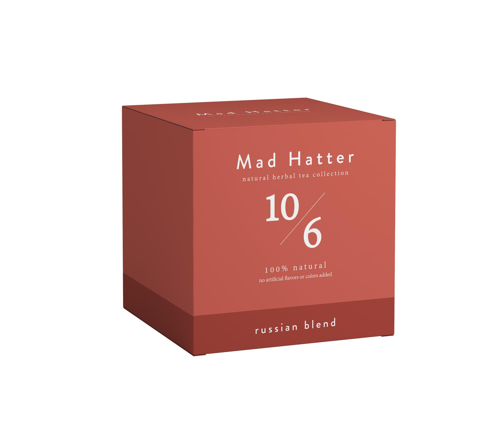 MAD HATTER Crni čaj Russian Blend, 20 kesica