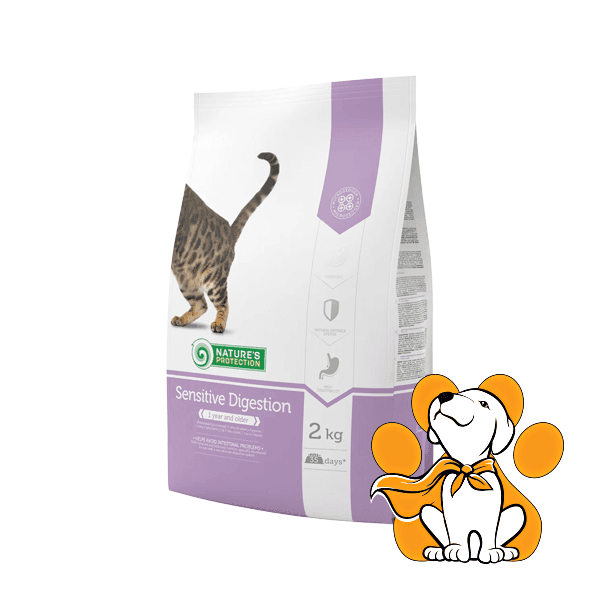 Nature's Protection Hrana za mačke sa osetljivim digestivnim traktom, 2kg