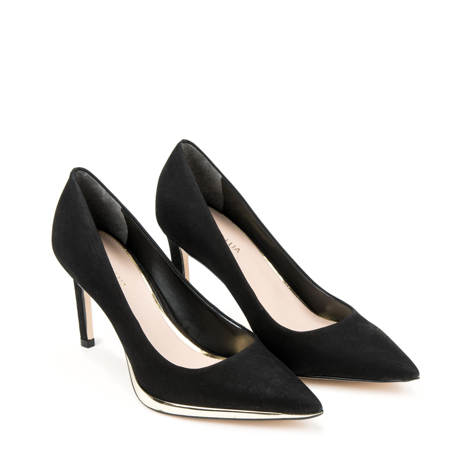 Luz da lua Ženske štikle Preto 80220002, Crno-zlatne