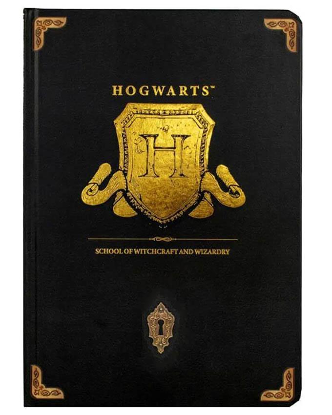 BLUE SKY Sveska A5 Harry Potter Hogwarts, Crna