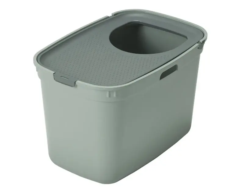 MODERNA Pokriveni toalet za mačke Top Cat. Maslinasti