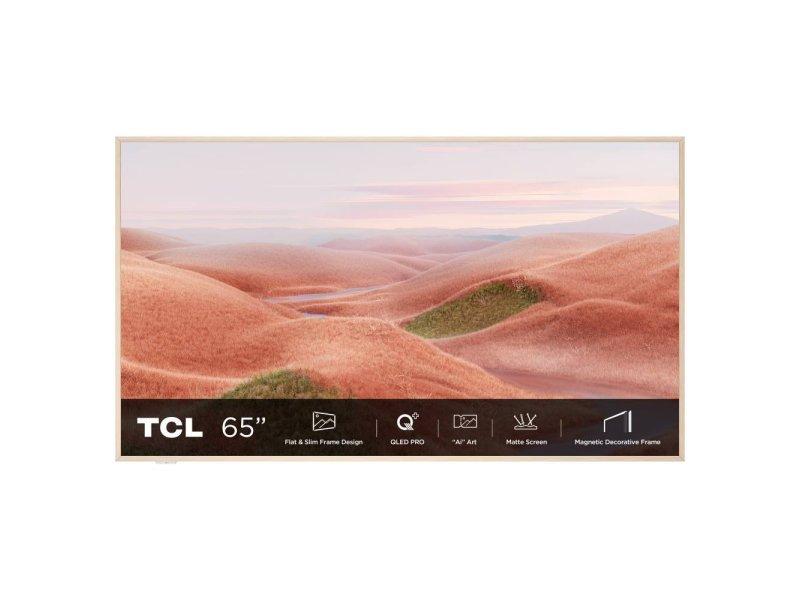 TCL Televizor 65A300W, 65'', QLED 4K UHD, Matte Screen, ''Ai'' Art, Smart, Google TV, frame, Beli