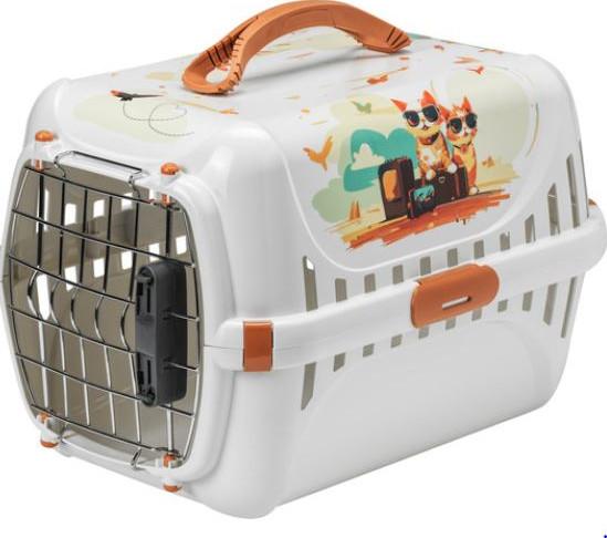 MODERNA Transporter za mačke Trendy Runner Indy&Louise Spring Lock Door, Beli