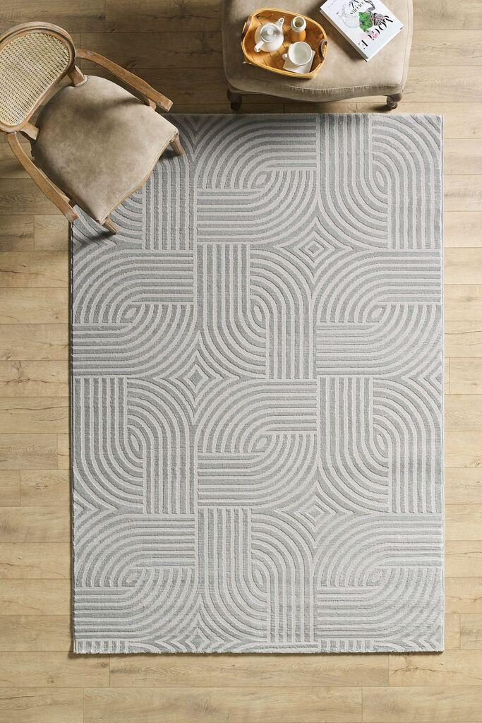 Conceptum Hypnose Tepih, 160x230cm, Srebrne boje