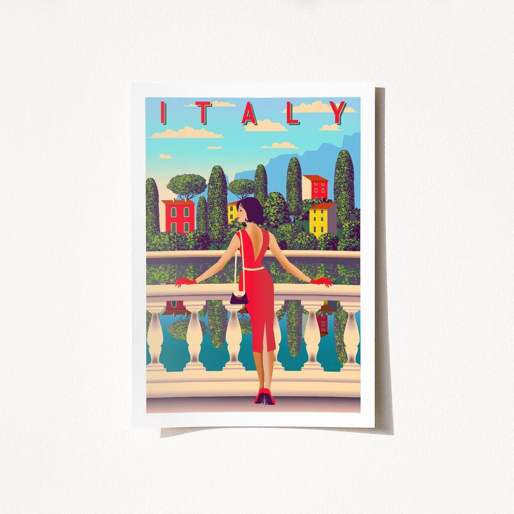 Wallity Poster Italy-1961, 21x29.7cm