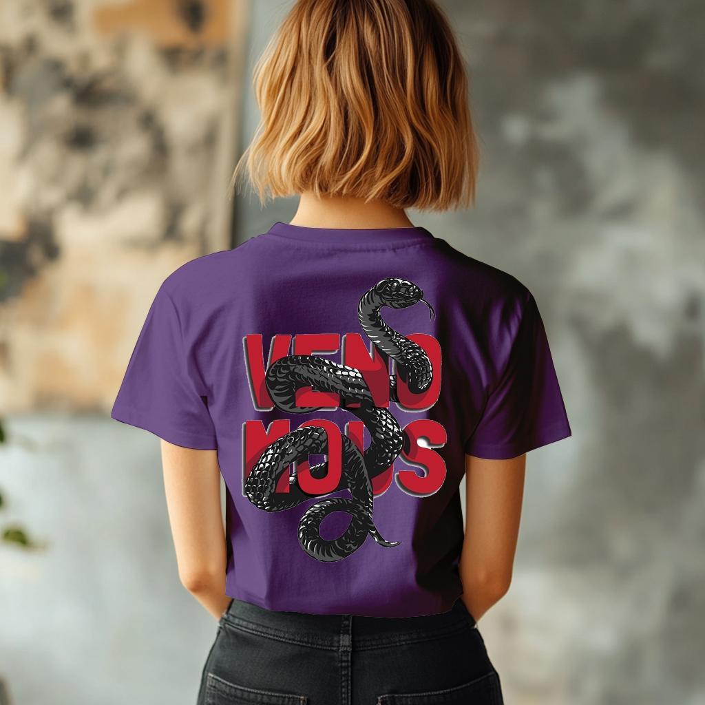 Camiseta Majica sa štampanim printom Frost 12, Ženska, Boja patlidžana