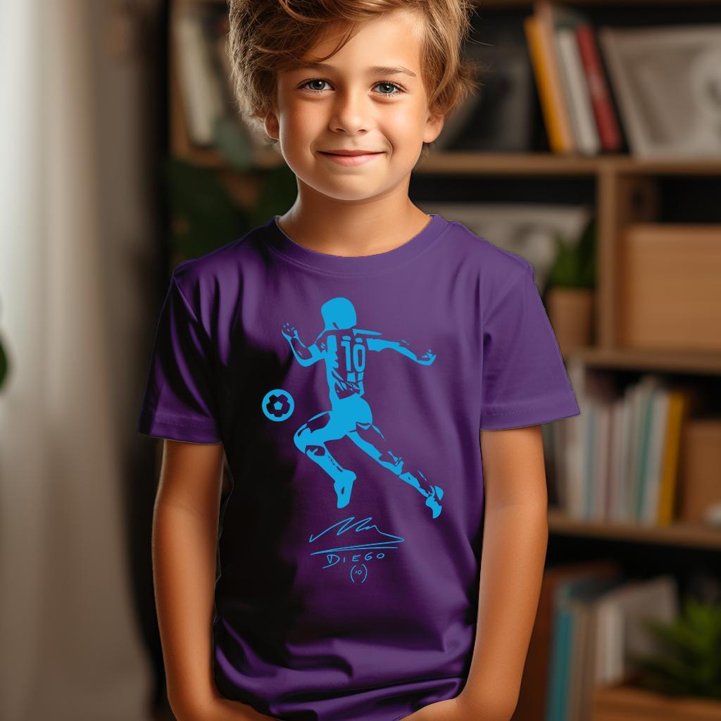 Camiseta Majica sa štampanim printom Cam 467, Dečija, Patlidžan