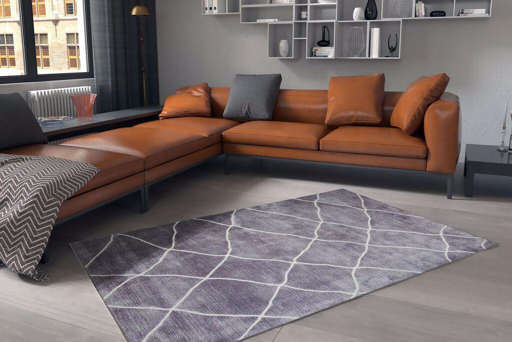 Conceptum Hypnose Tepih Funk Chenille 60, 75x150cm, Sivi