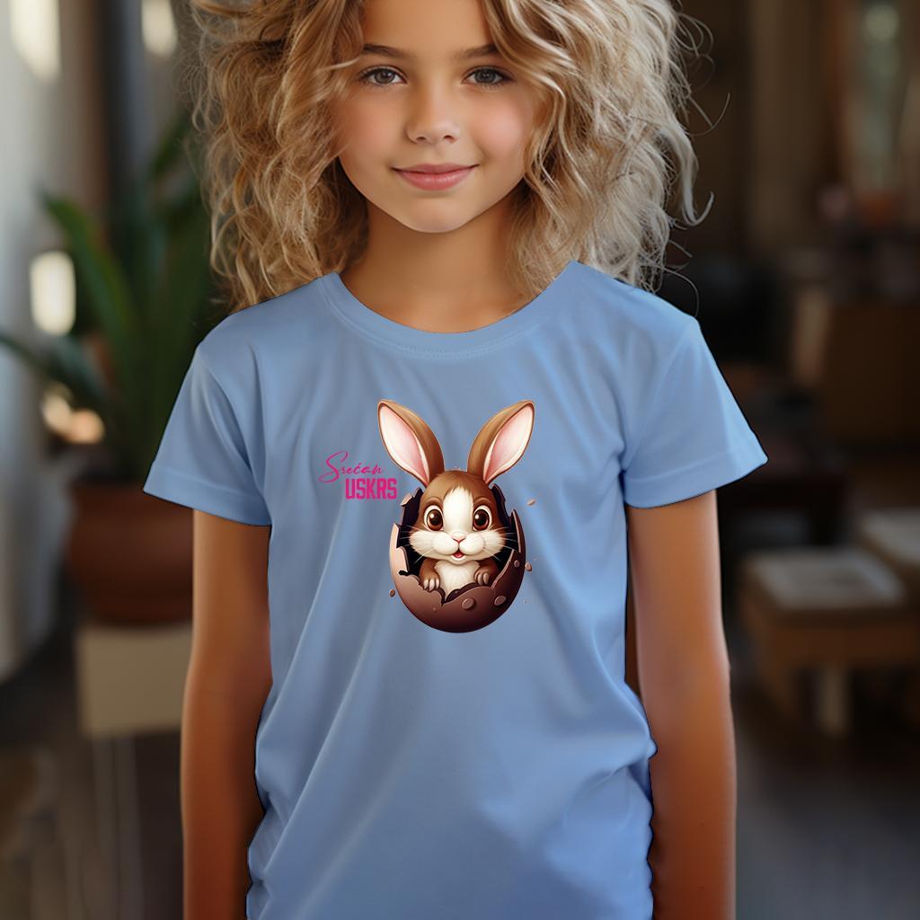 Camiseta Majica sa štampanim printom Cam 142, Dečija, Cijan