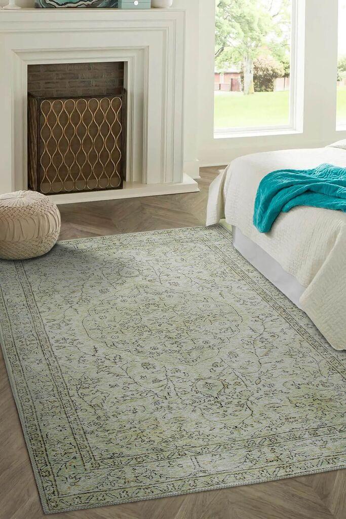 Conceptum Hypnose Tepih Folk Chenille 27, 75x230cm, Svetlozeleni