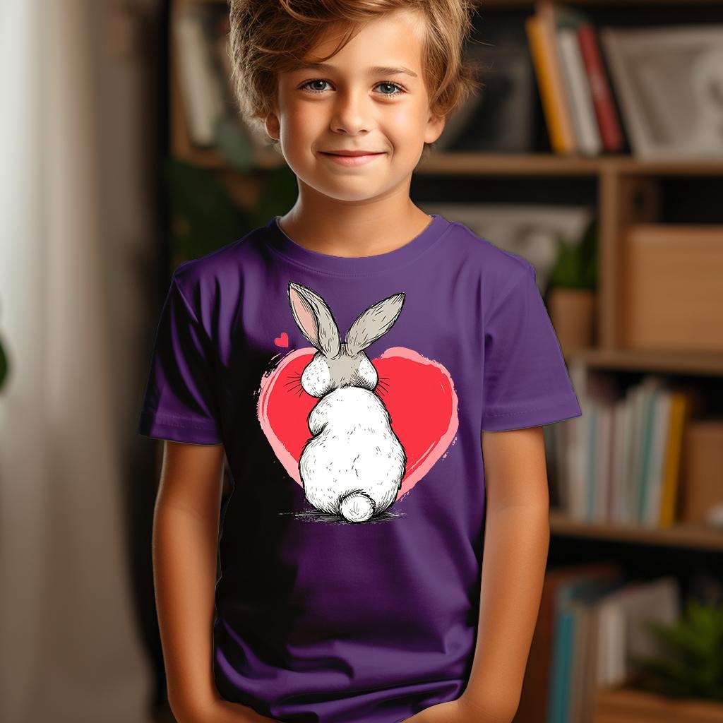 Camiseta Majica sa štampanim printom Cam 132, Dečija, Patlidžan