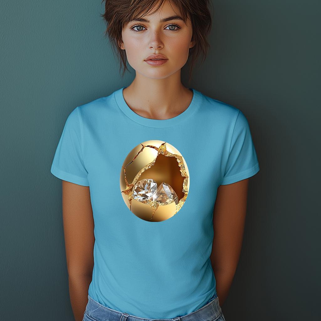 Camiseta Majica sa štampanim printom Cam 133, Ženska, Akvamarin