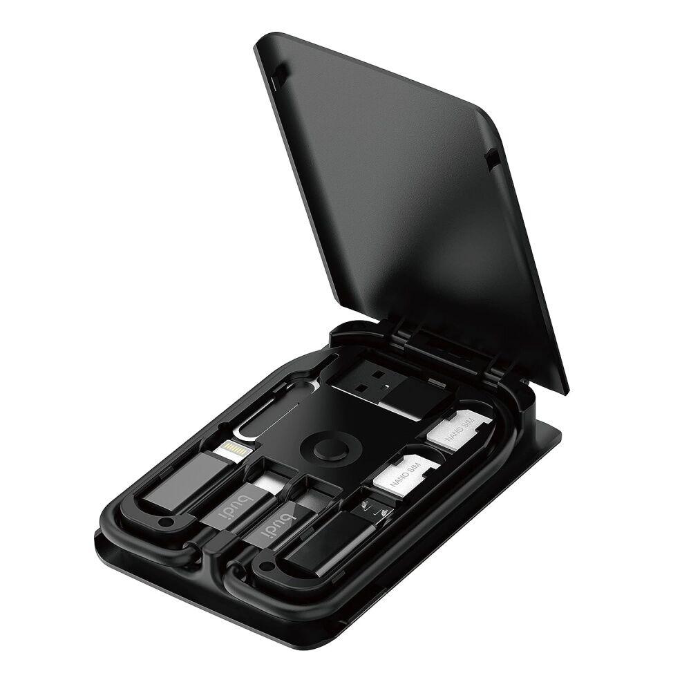 Budi Multifunkcionalni box wireless punjač, 15 W, Crni