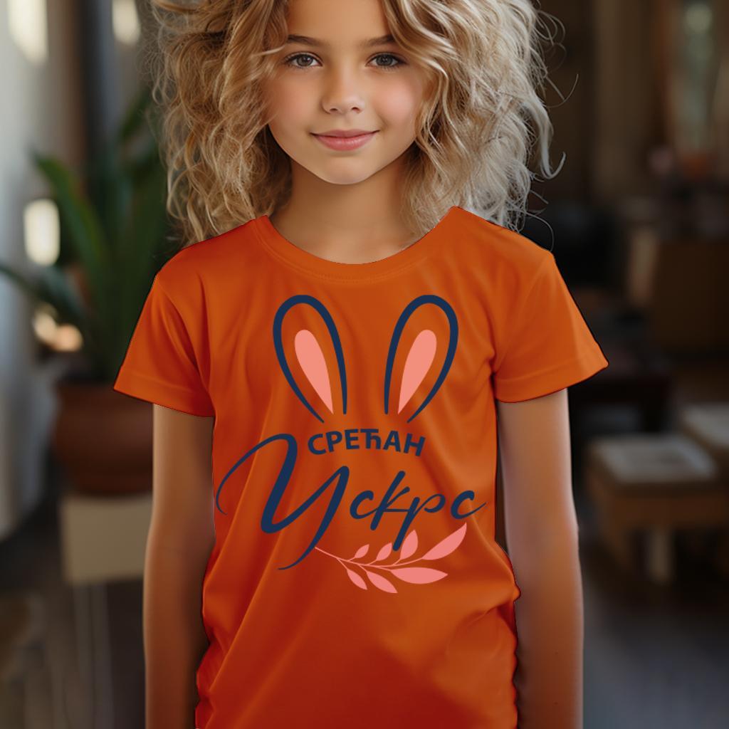 Camiseta Majica sa štampanim printom Cam 102, Dečija, Narandžasta