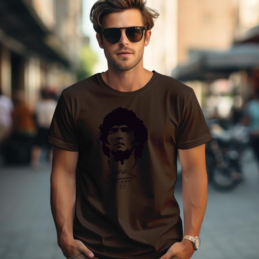 Camiseta Majica sa štampanim printom Cam 463, Muška, Čokolada